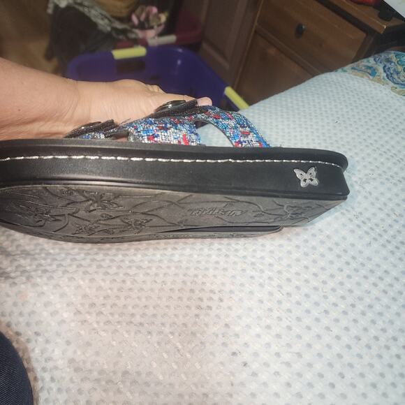 ALEGRIA EUC WOMENS EUR 40  US 9.5 DINAH LEATHER SLIPON SANDALS SHOES - Picture 8 of 10